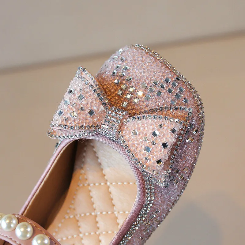 

CCTWINS Kids Shoes 2021 Spring For GirlsButterfly Flats Children Fashion Party Shoes Mary Jane Toddler Princess Flats GM2781