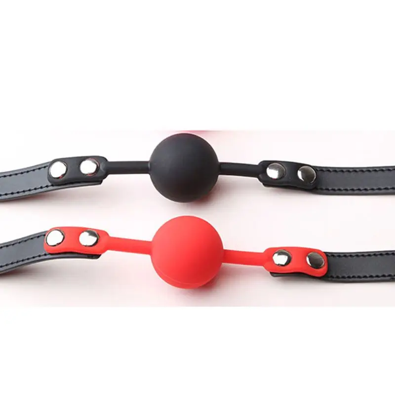 Силиконовые Шарики рот кляп искусственная кожа Плюшевые Заклепки фиксированные