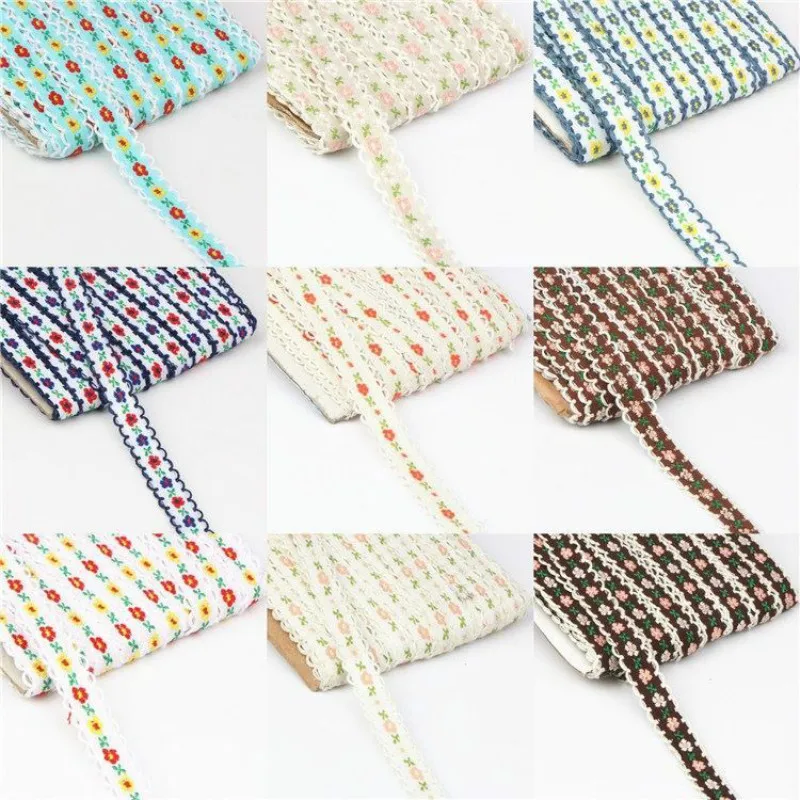 Милый цветок 4Mts отделка тесьмой из мешковины вышивка мультфильмов розовые банты