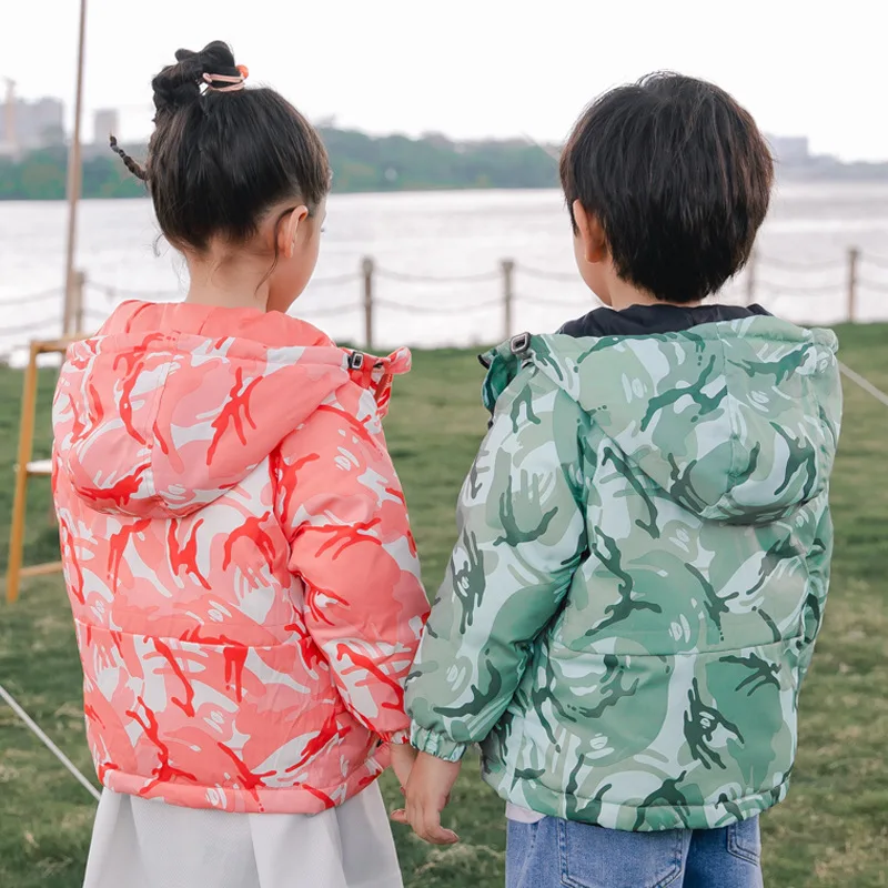 Chaqueta de invierno con capucha para ni&ntilde;os y ni&ntilde;as, abrigos gruesos, Parkas con capucha, prendas de vestir exteriores, abrigo de 3 a 8-3