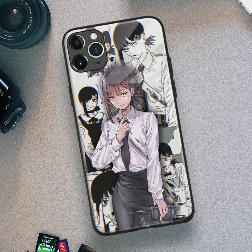 Мягкий стеклянный чехол для телефона Kobeni Higashiyama с изображением бензопилы из ТПУ для IPhone SE 6s 7 8 14 Plus X Xr Xs 11 12 13 Mini 14 Pro Max