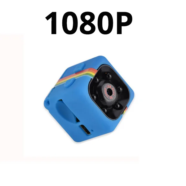 SQ11 мини Камера HD 1080P малый cam Сенсор Ночное видение видеокамера микро видео Камера DVR DV(устройство цифровой записи) Запись детектора движения камера-Регистратор - Цвет: 1080P SQ11 BLUE
