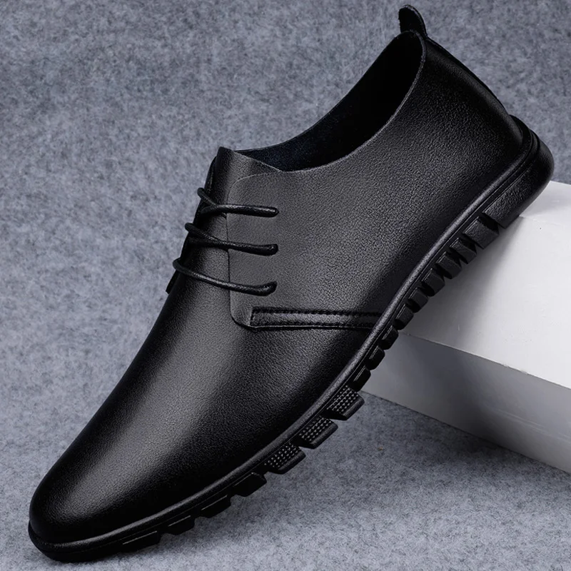 

Men's Casual Shoes Dress Comfortable Flats Leather Shoe Male Outdoor Breathable Nice Fashion Classic Black Formal Shoes For Male