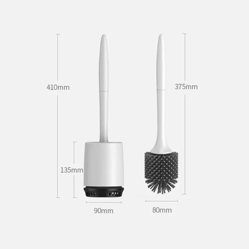 

Silicone Toilet Brush Soft Bristle Wall-mounted Bathroom Toilet Brush Cleaning Brush Tools for Toilet Household WC Bathroom Sets