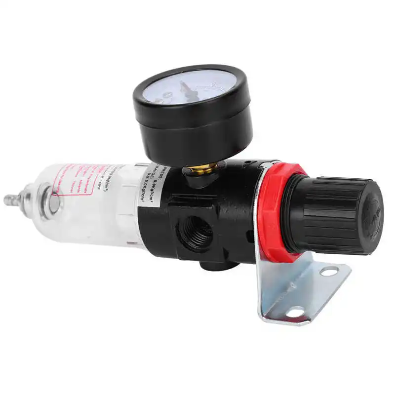 BSP 1/4 дюймовый воздушный фильтр регулятор давления с кронштейном 0 10 бар для