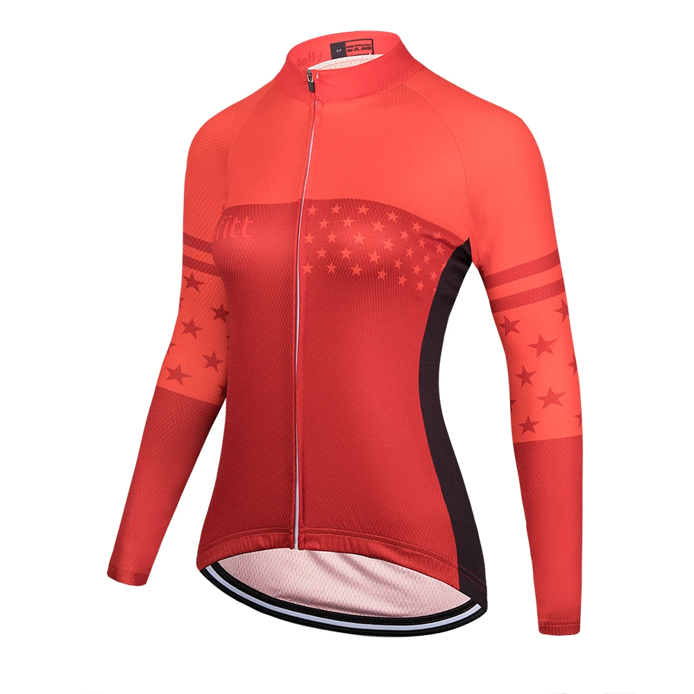 Kafitt Cycling Long Sleeve Shirt,Quick Drying Blouses Women's Cycling Clothing Free Shipping Summer Bike Clothes Mtb Uniform Ms