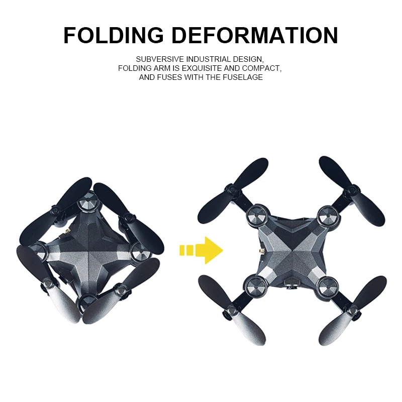 Мини-камера Led Drone Wifi складной пульт дистанционного управления Дрон воздушная машина гравитационная индукция фотография четырехосные игрушечные самолеты
