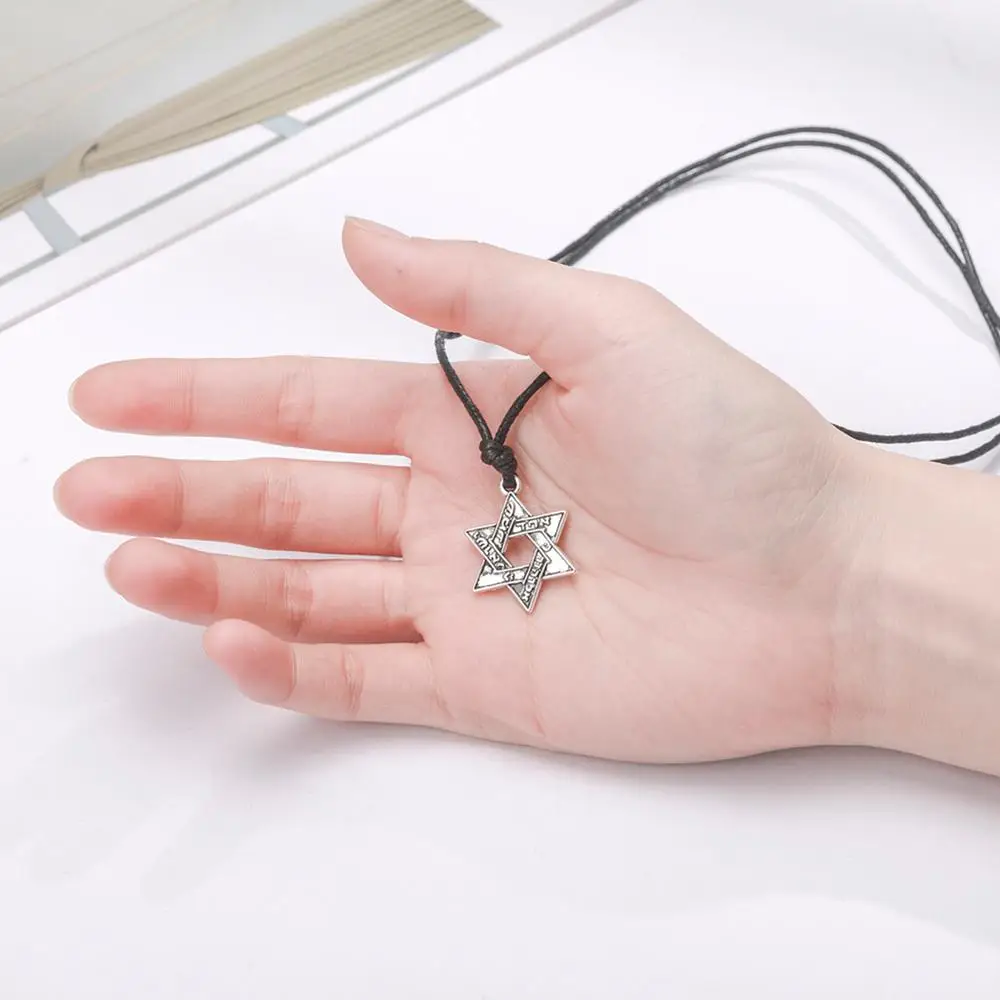 LIKGREAT Звезда Давида кулон ожерелье еврейское ювелирное изделие винтажное