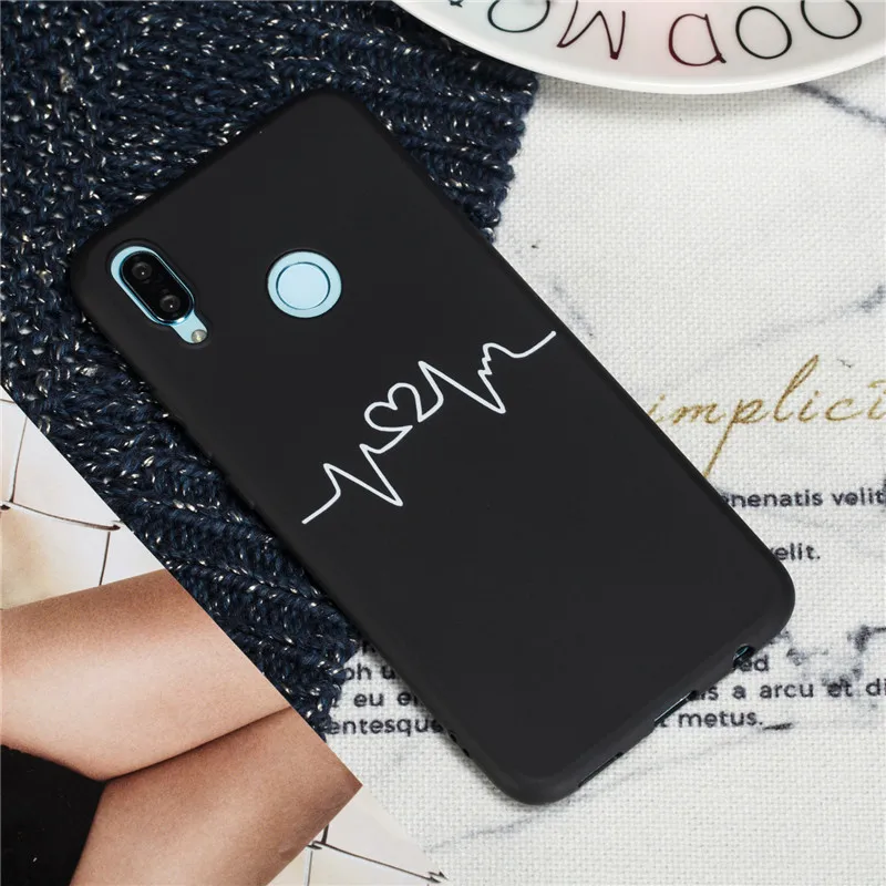 Забавный черный чехол COOLY для Huawei Nova 3i 3 3e 4e задняя крышка 2i 2 Lite мягкий силиконовый