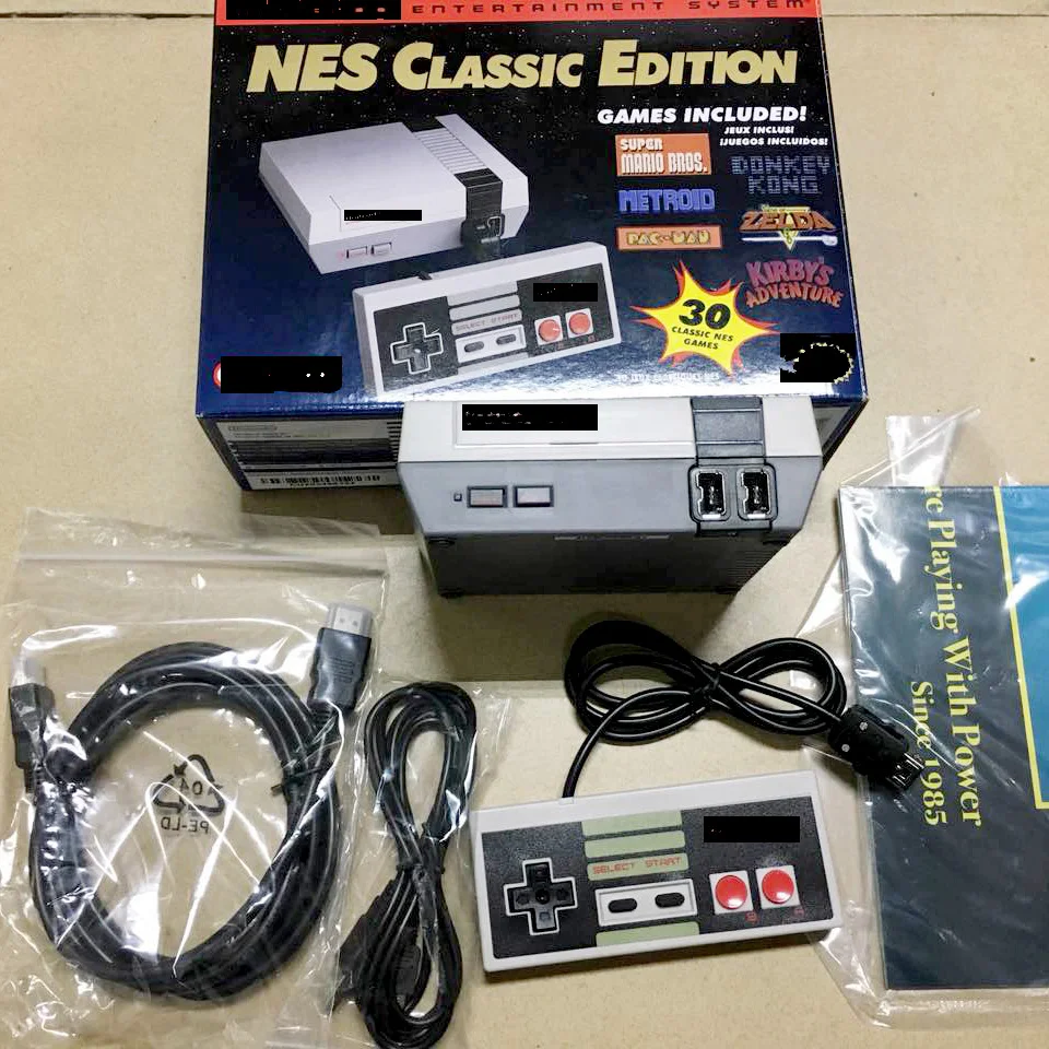 Мини классическая игровая консоль NES tv TF карта Ретро 1:1 Встроенная 30 игр HDMI
