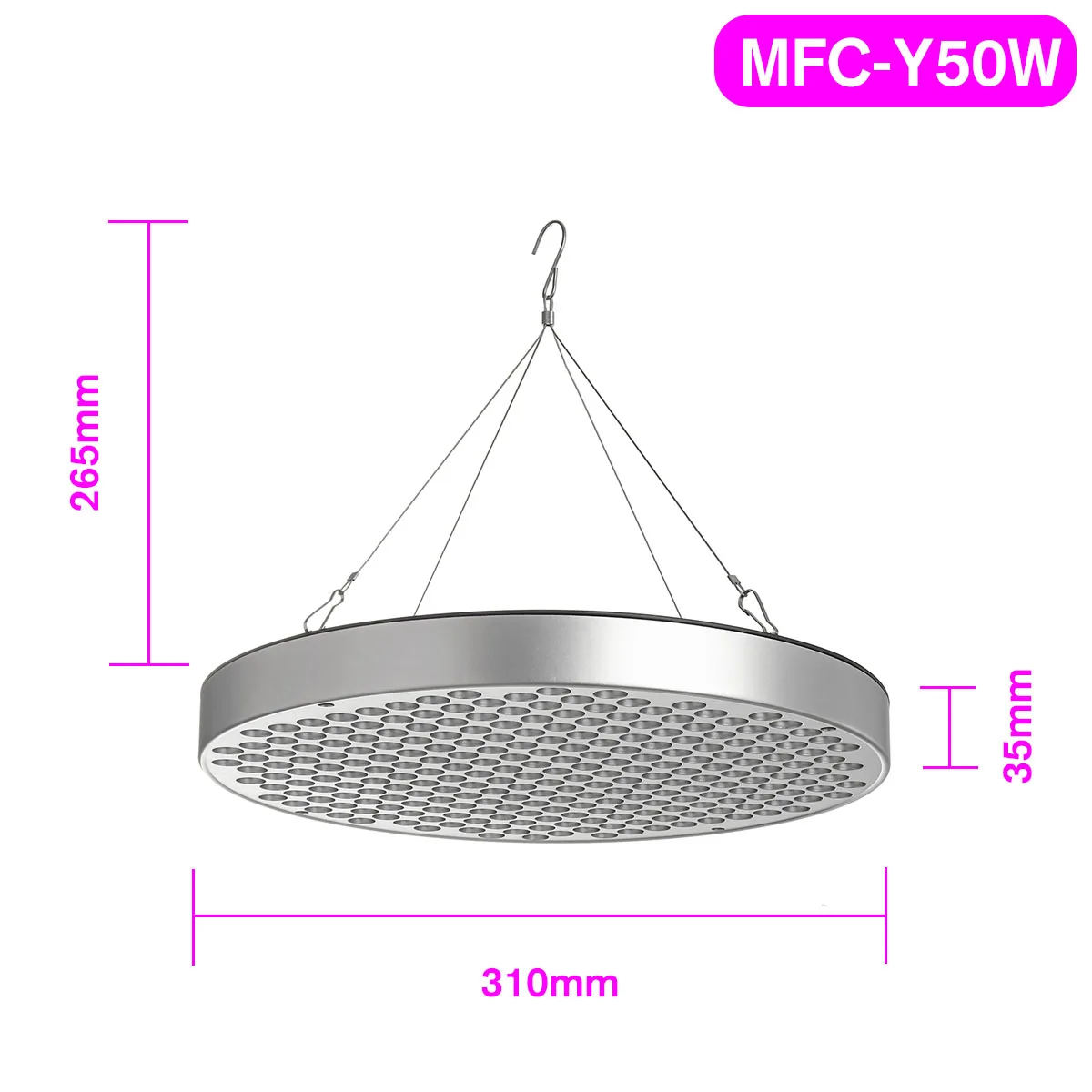 

250LED 50W Grow Light Panel Full Spectrum Phyto Lamp For Indoor Flowers Growth Lamp For Plants Flowers Seedlings Cultivation