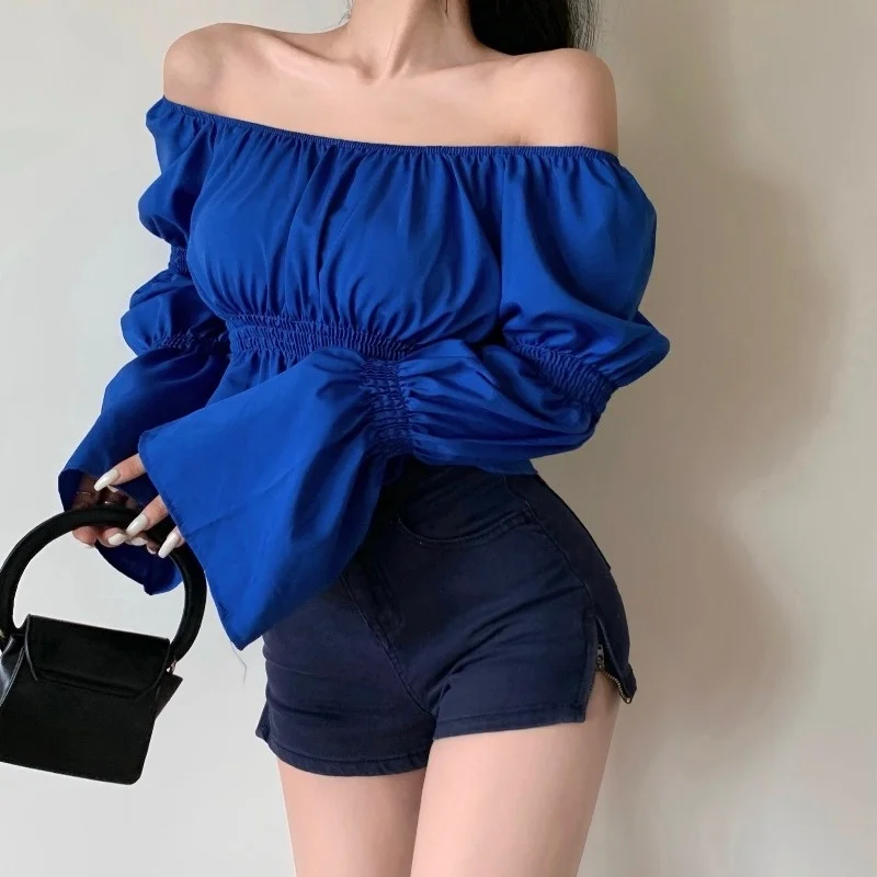 Новинка Осень-зима 2021 джинсовые шорты на молнии с высокой талией в стиле ретро