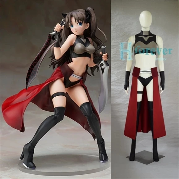 

COS-HoHo [Customized] Anime Fate/Stay Night Tohsaka Rin Archer Ver Game Suit Uniform Cosplay Costume Role Play Outfit For Women