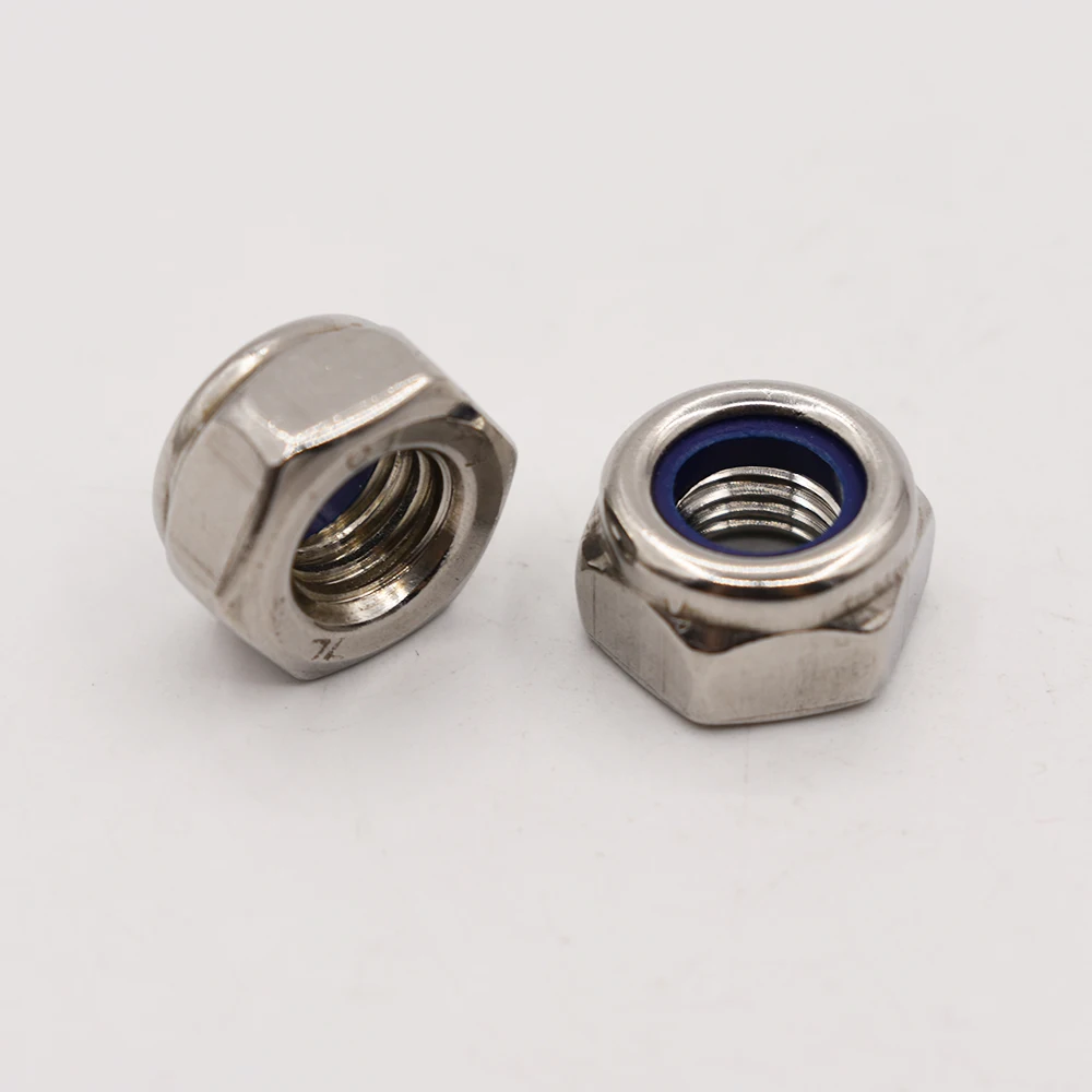 304 нержавеющая сталь замок гайка Locknut нейлон самоблокирующийся