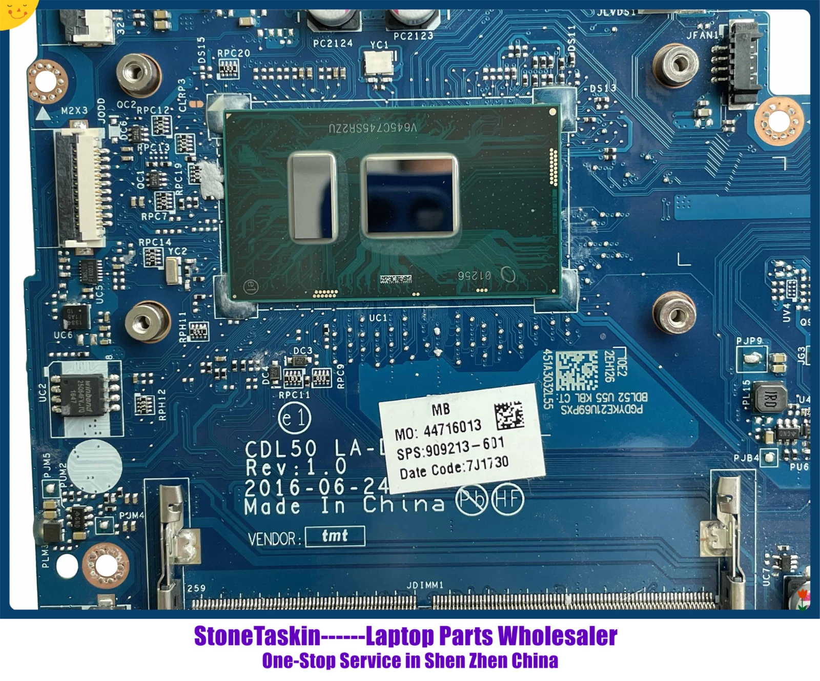 Высококачественная материнская плата CDL50 для ноутбука HP Pavilion 15-AY 909213-601 SR2ZU LA-D707P DDR4