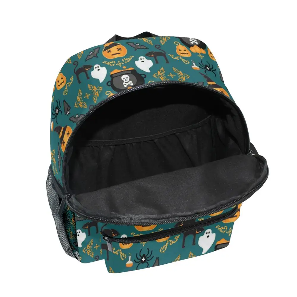 Новые рюкзаки с принтом на Хэллоуин для малышей, детский школьный светильник, книжный мешок для детского сада для мальчиков и девочек 3-8 лет,... от AliExpress WW