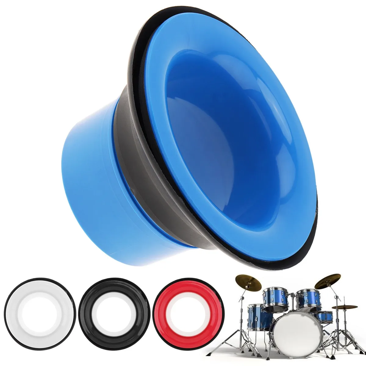 17.3 x 10 10cm Drum Bottom Microphone Bass Loudspeaker Accessories Hole Protection Percussion Spare Parts | Спорт и развлечения