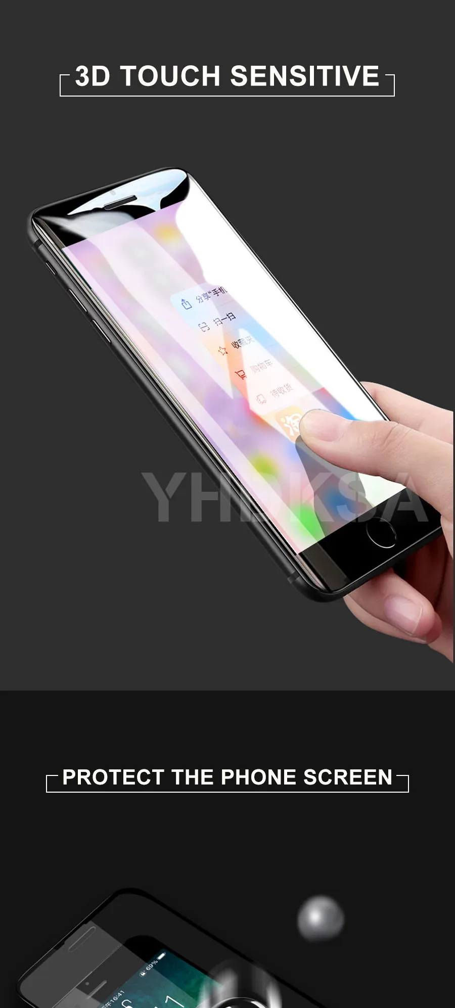 100D изогнутое полное покрытие из закаленного стекла для iPhone 8 7 6 6s Plus Защита экрана для iPhone X XR XS 11 Pro Max защитная пленка