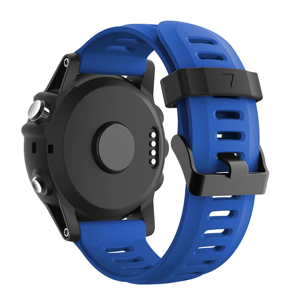 Navy blue Yayuu мягкий силиконовый сменный ремешок для часов с инструментами для Garmin Fenix 3/Fenix 3 HR/Fenix 5X/5X Plus/D2 Delta PX/Descent MK1 - Цвет: Navy blue