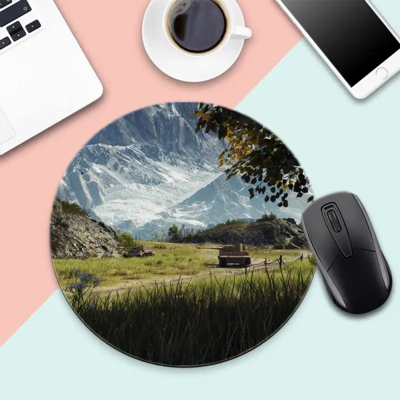 

world of tanks Office Mice Gamer Soft Mouse Pad Desk Table Protect Game Office Work Round Mouse Mat pad XL Non-slip