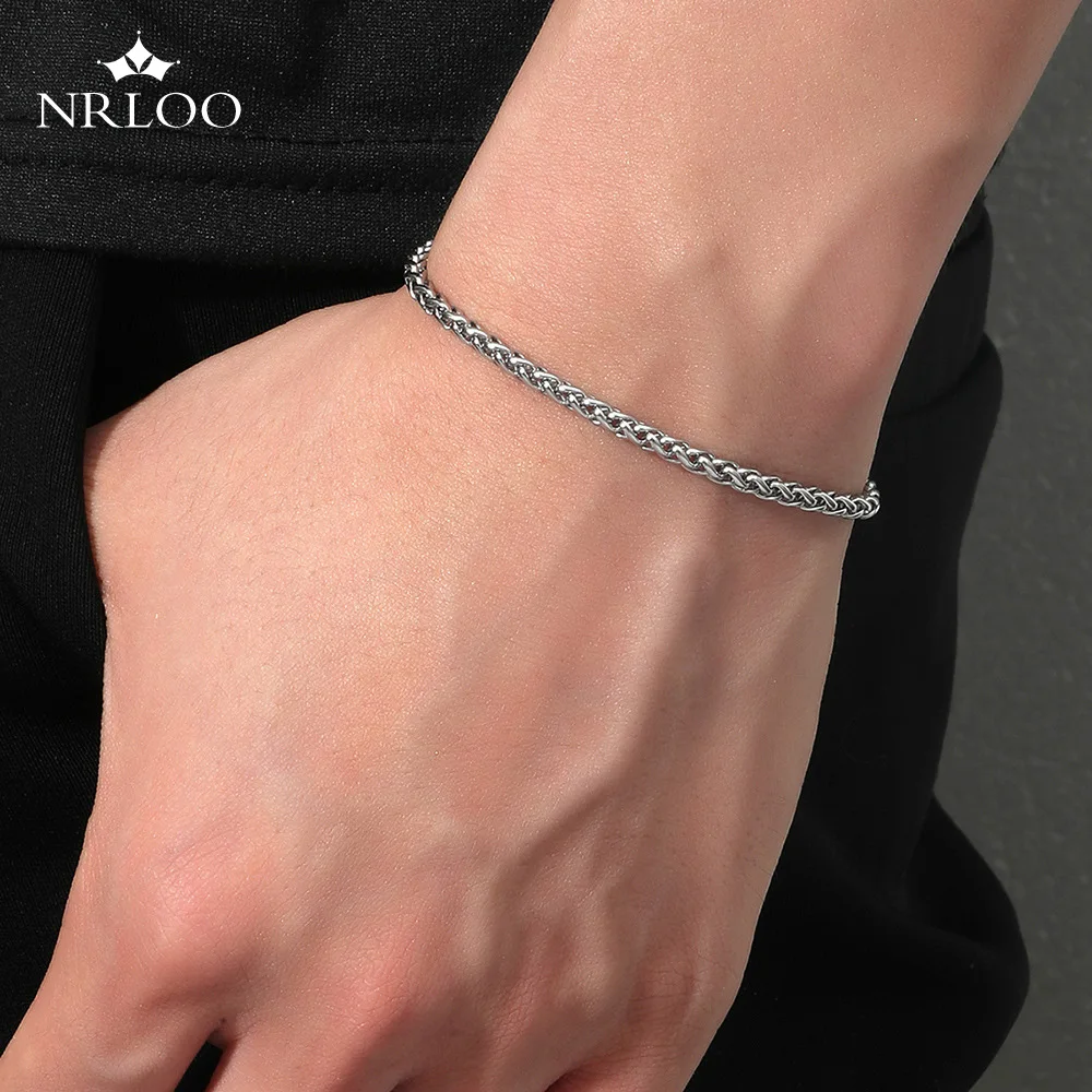 

Bracelet for Men Women Hip Hop Punk Link Chain Stainless Steel Mens Womens Bracelets Chains Davieslee Jewelry for Men