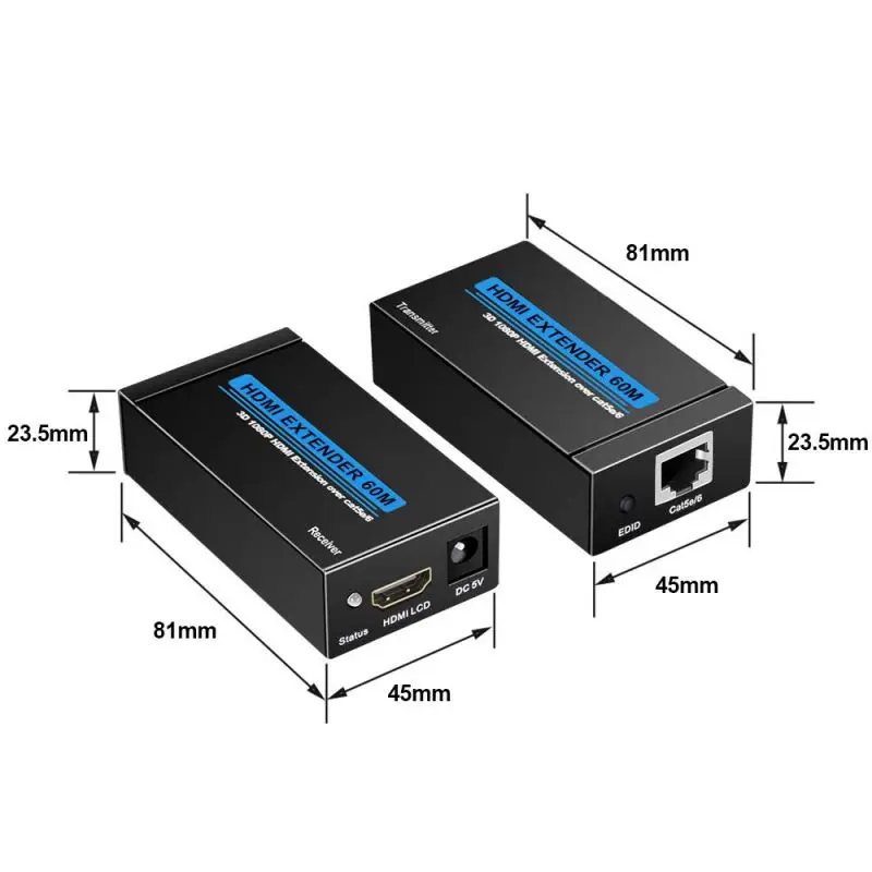HDMI удлинитель переключается на RJ45 Однолинейный высокой четкости сетевой