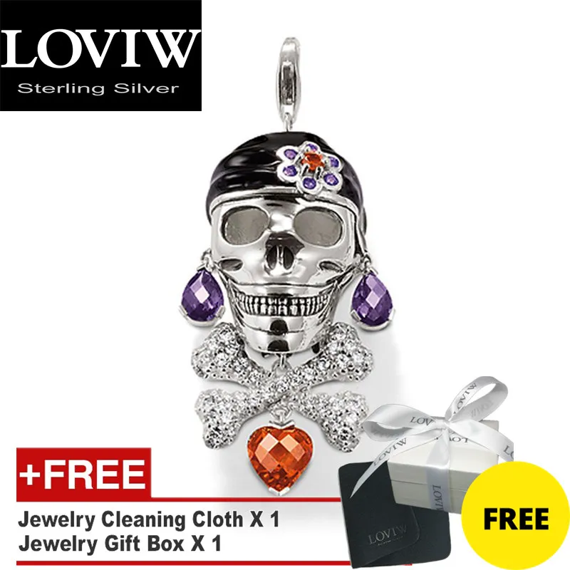 Кулон с пиратским черепом брендовые модные ювелирные изделия Прямая поставка