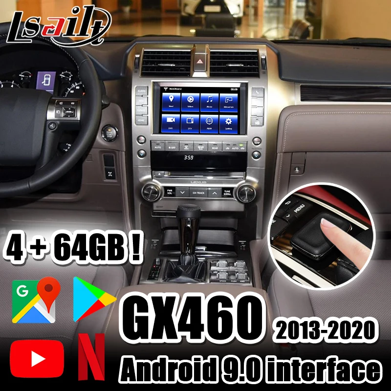 4 + 64 Гб Lsailt Android 9 0 видеоинтерфейс для GX460 2015 20GPS навигационная коробка поддержка