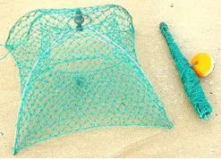 Полностью складные Ловушки для крабов складывающиеся портативные 2/4 отверстия