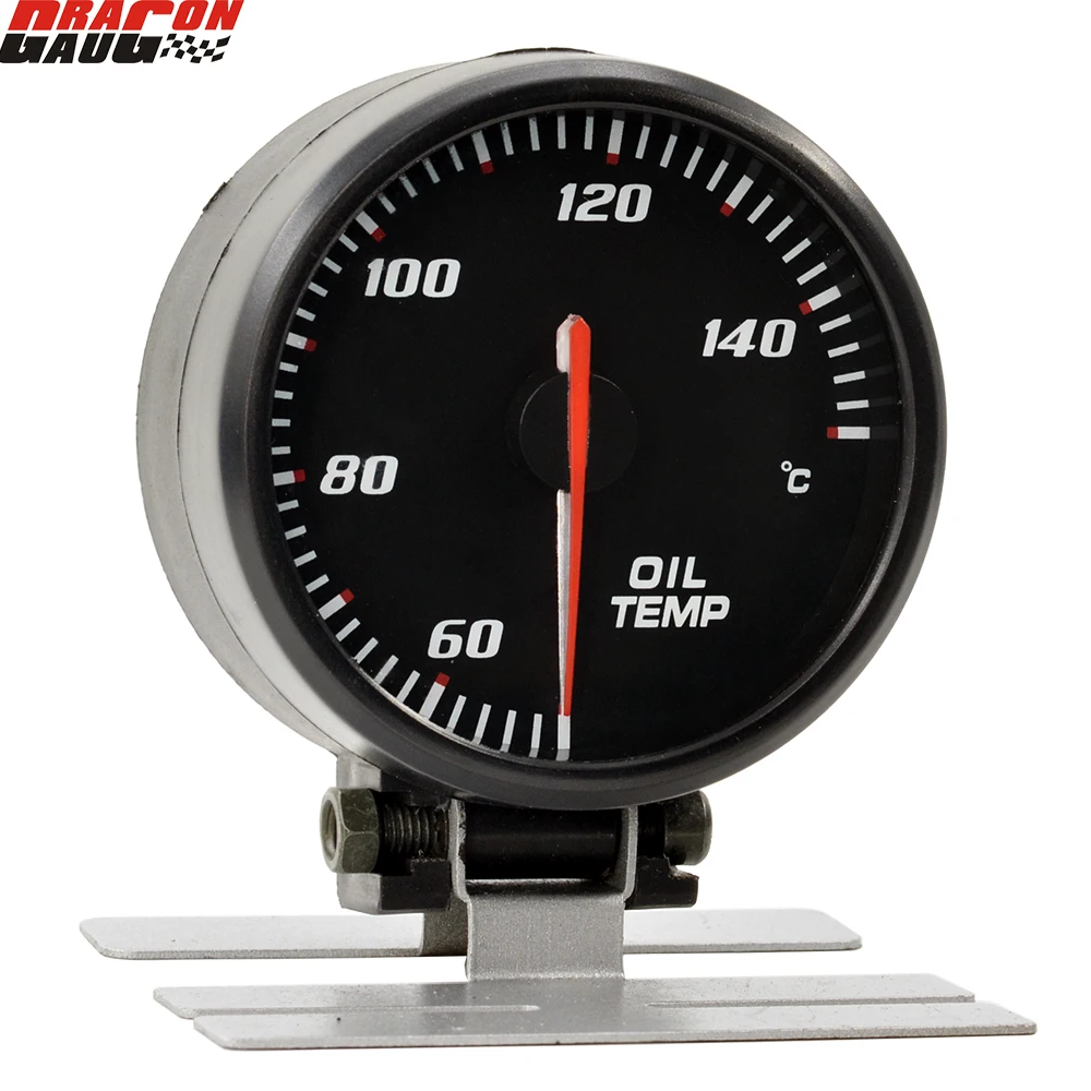 Автомобильный измеритель температуры Dragon 60 мм черный гоночный моторного масла с