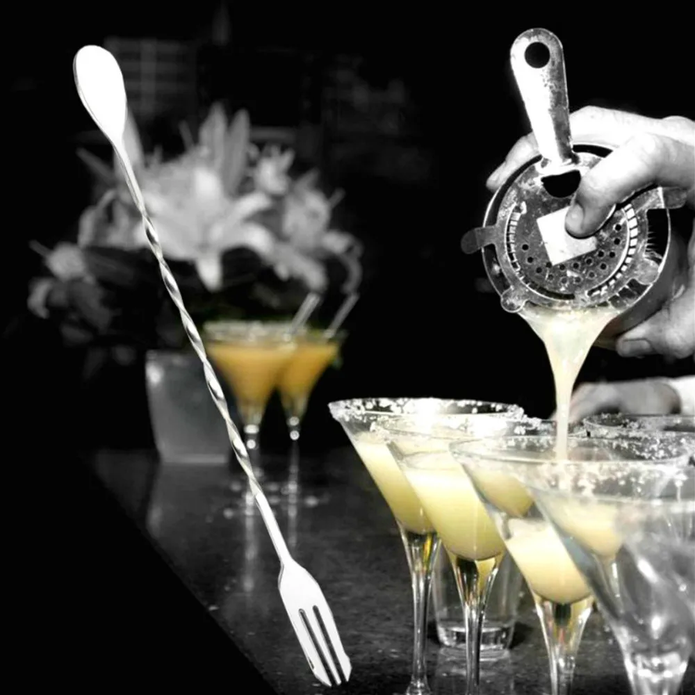 1 шт. ложка шейкер из нержавеющей стали|Коктейльные палочки| |
