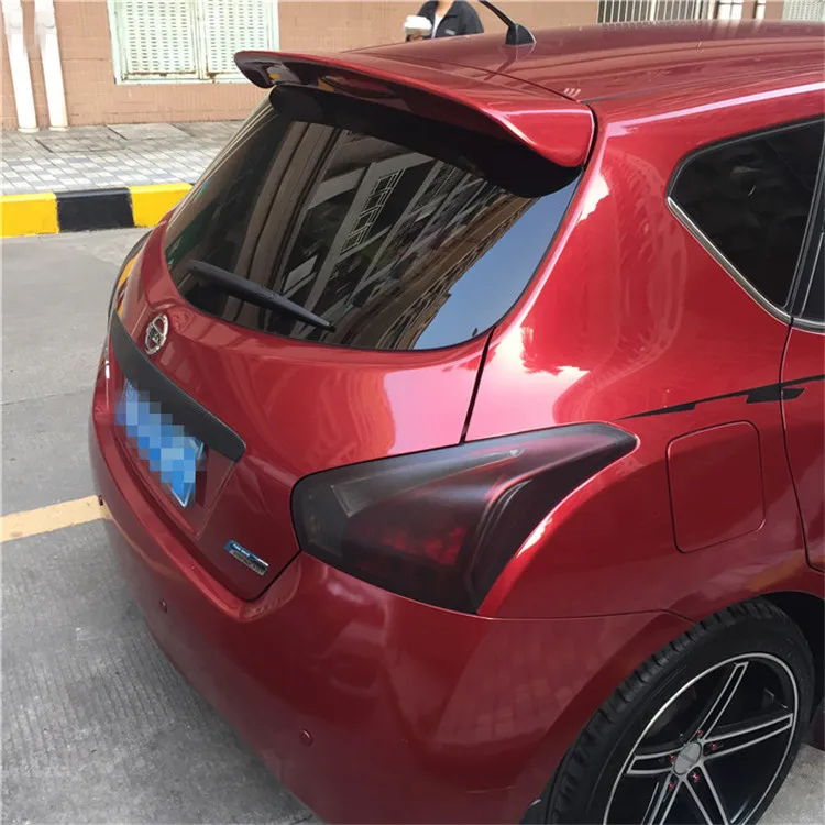 Спойлер для NISSAN Versa 2011 2015 спойлер Tiida с светильник кой высококачественный из ABS