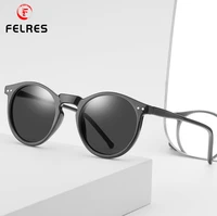 felres men women polarized sport round sunglasses uv400 outdoor driving cycling fishing eyewear fashion retro glasses f8151