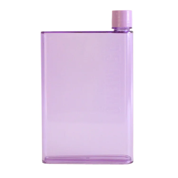 Пластиковая бутылка для воды в форме А5 плотная фляжка питьевой портативная
