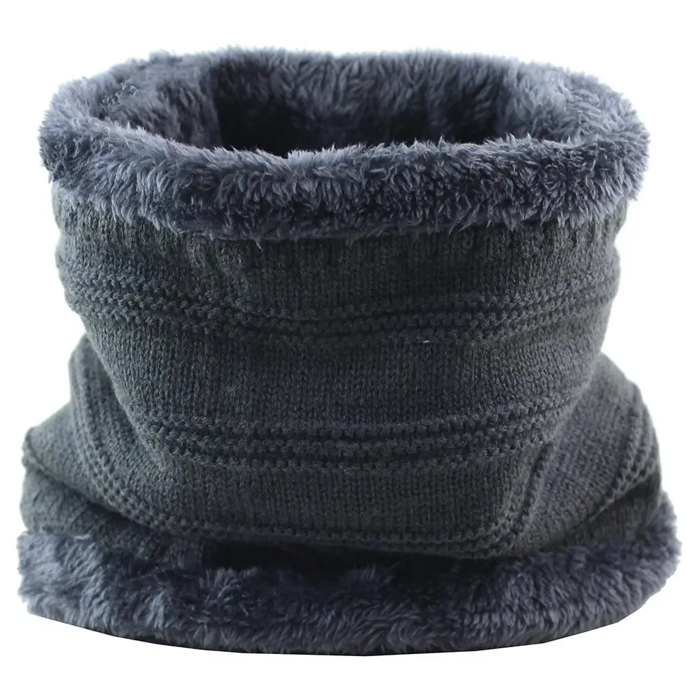 Grey CAMOLAND модный мужской зимний зажим для шарфа, вязаные шарфы для женщин, теплый мягкий флис, шарфы - Цвет: Grey