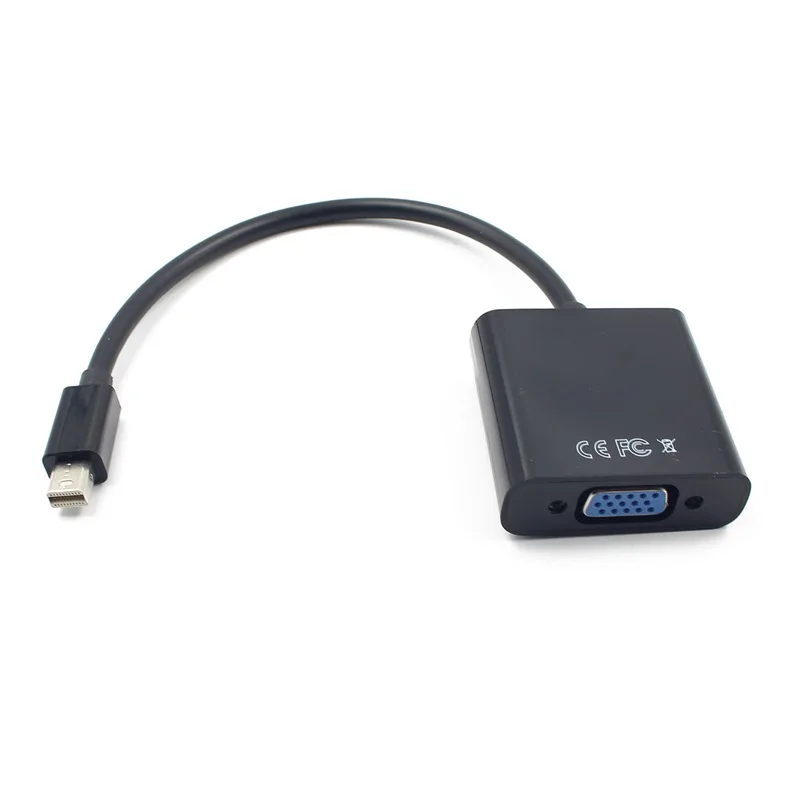 FULL-For Air Pro iMac Mac Mini Thunderbolt DisplayPort Display Port DP To VGA Cable Adapter 1080P |