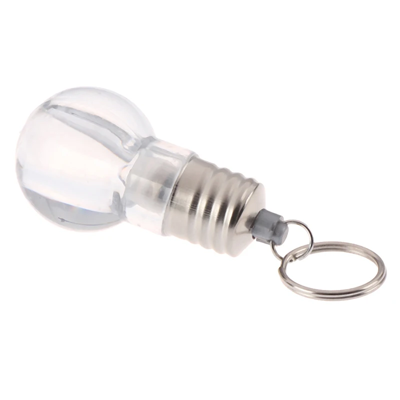 Креативный Красочный светодиодный фонарик мини лампа брелок прозрачная брелок| |