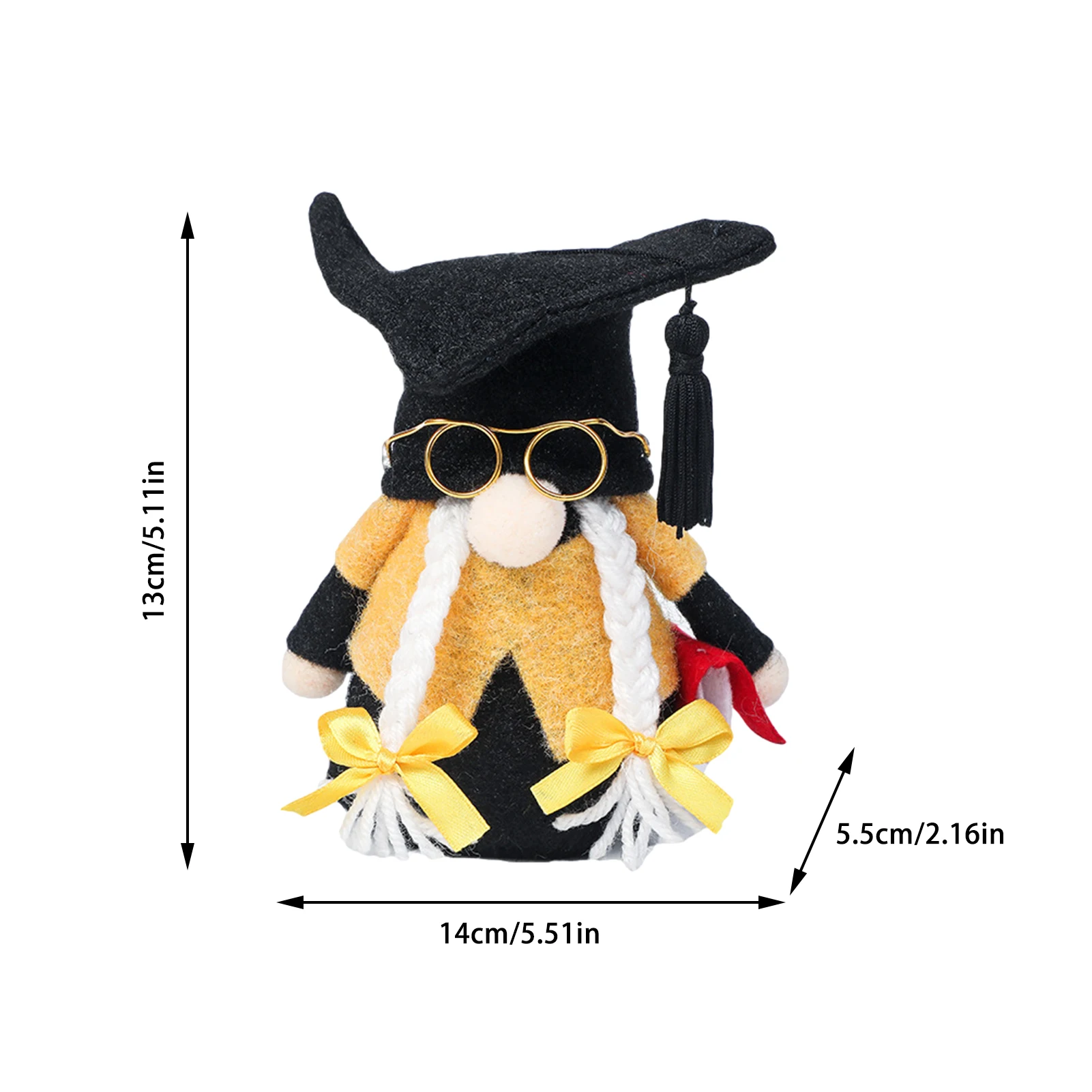 

Graduation Gifts Toy Gnome Kawaii Little Party Faceless Doll The Graduation Plush Gnome Interesting Desktop Elf Doll Home Decor