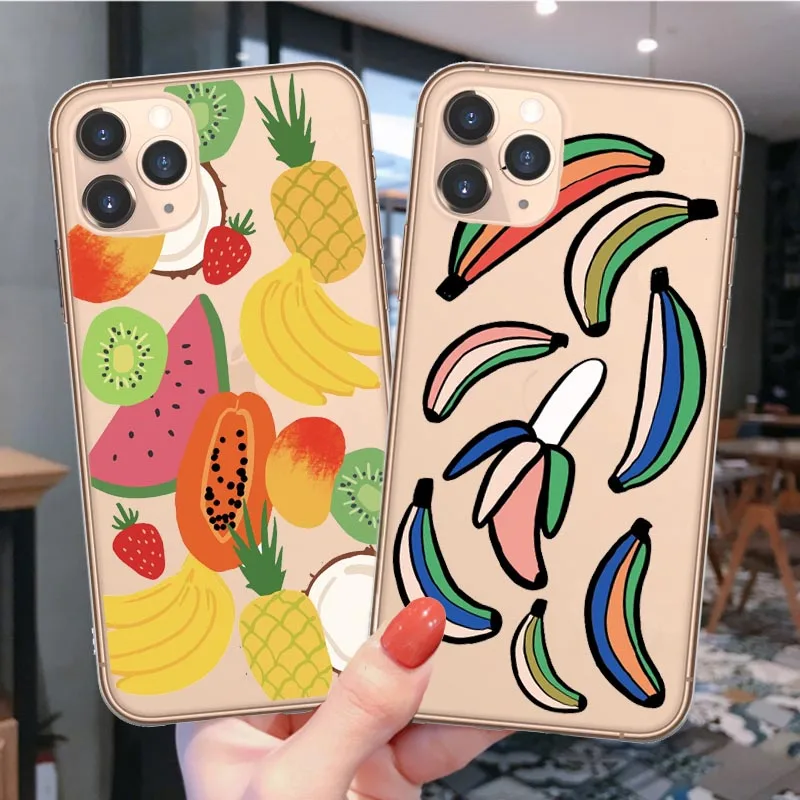 Роскошный милый мягкий силиконовый чехол с изображением фруктов авокадо для iphone