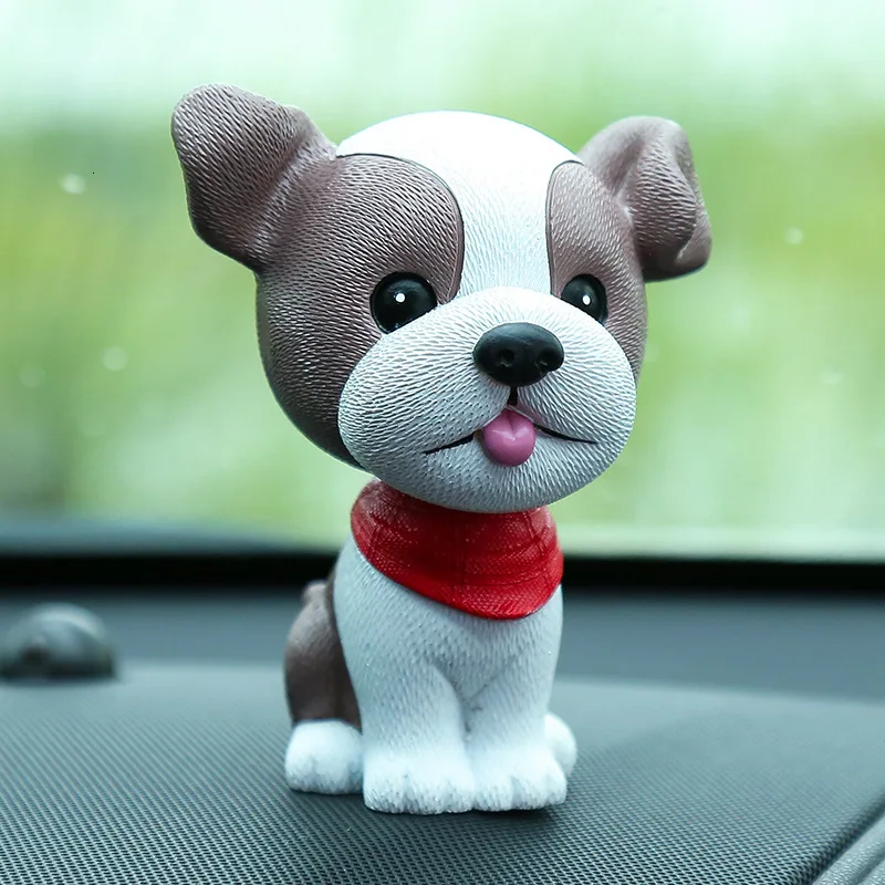 Cane che annoda divertente scuotendo la testa giocattoli carino Bobblehead Puppy Dolls altalena ornamenti per Auto Home Auto Interior Decor Car Dashboard giocattoli