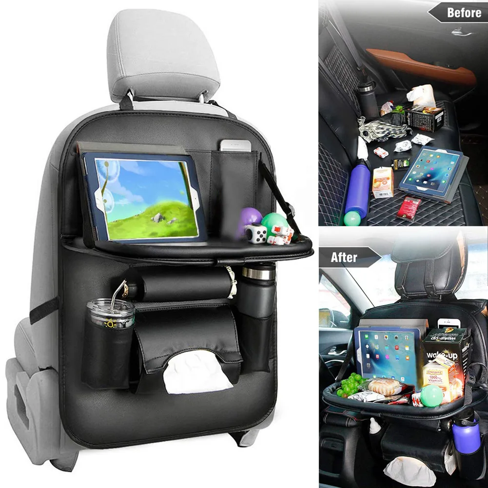 Новинка 2020 органайзер на заднее сиденье автомобиля складной настольный