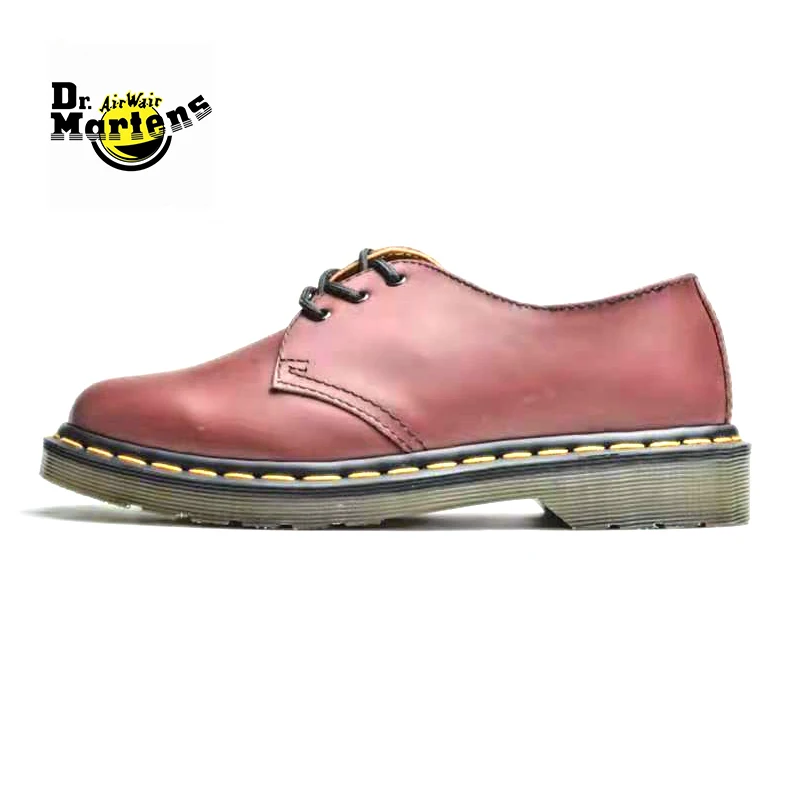 

Original Dr.Martens Men and Women 1461 Doc Martin 3 Eyes Genuine Leather Casual Shoes Unisex Retro Loafers Walking Footwear