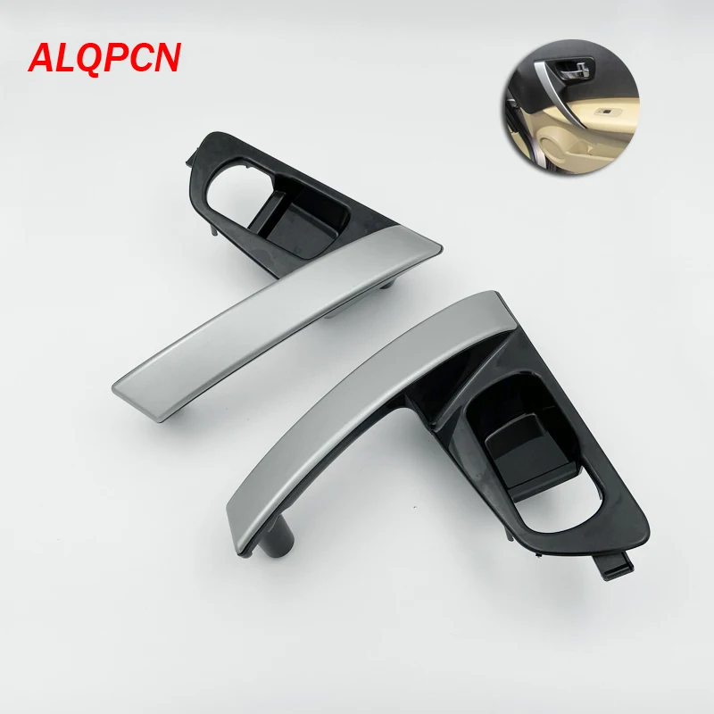 Передняя левая ручка в сборе правая дверная Ловец серебристо-серого цвета для