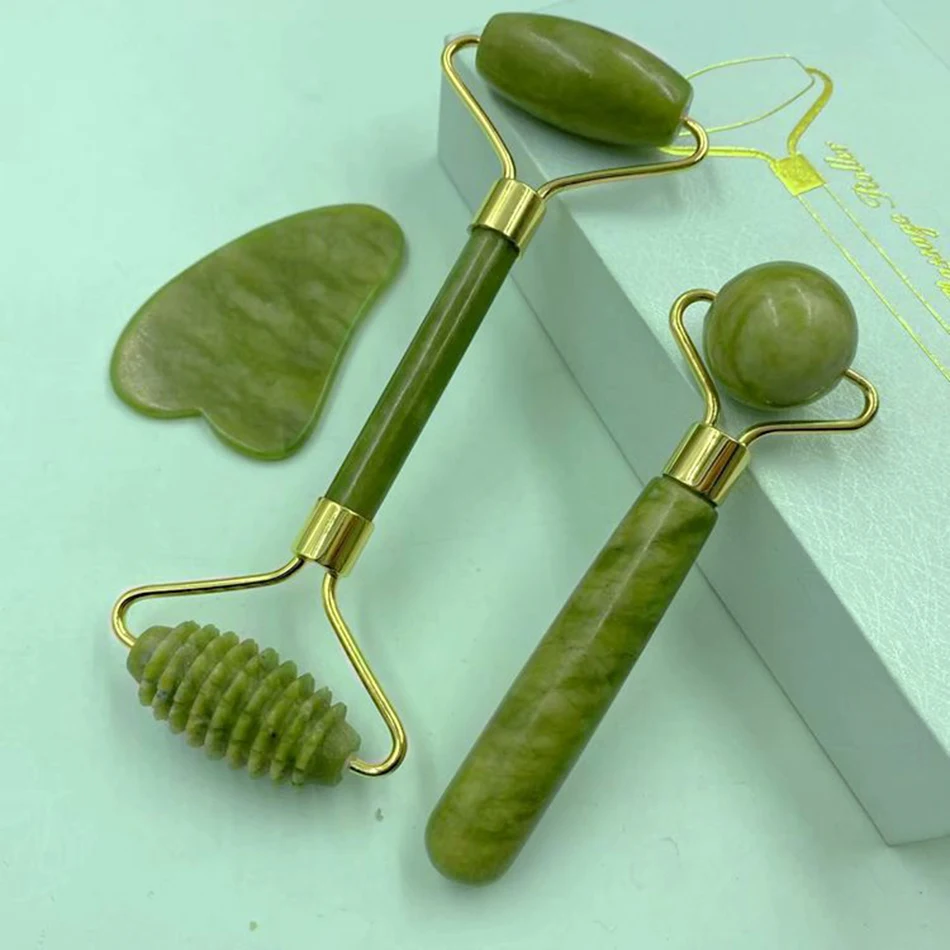 

Масло для лица, инструменты для ухода за кожей гуаша, Нефритовый каменный массажер для лица, тонкий лифтинг лица, красота лица против морщин