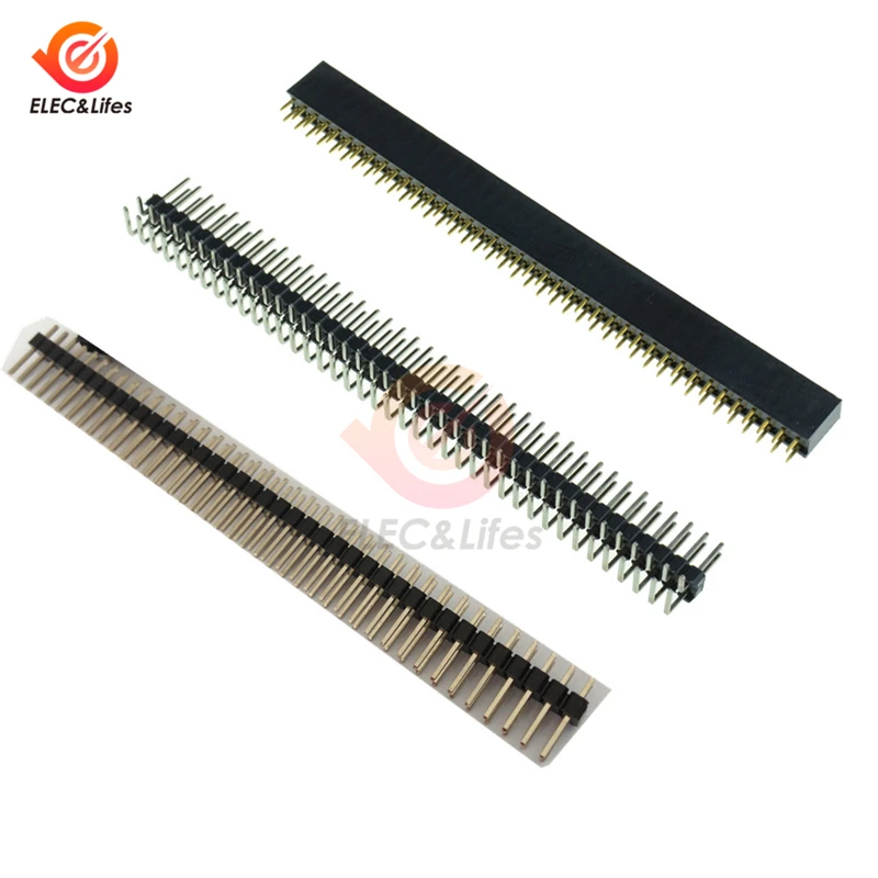 5 шт. 2X40 PIN Двухрядные штекерные/гнездовые коннекторы 2 54 мм PCB штырьковые для