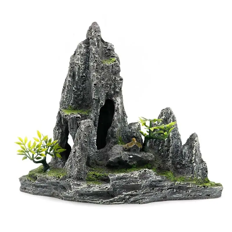 Искусственная аквариумная горная фотография Искусственный ландшафт скала