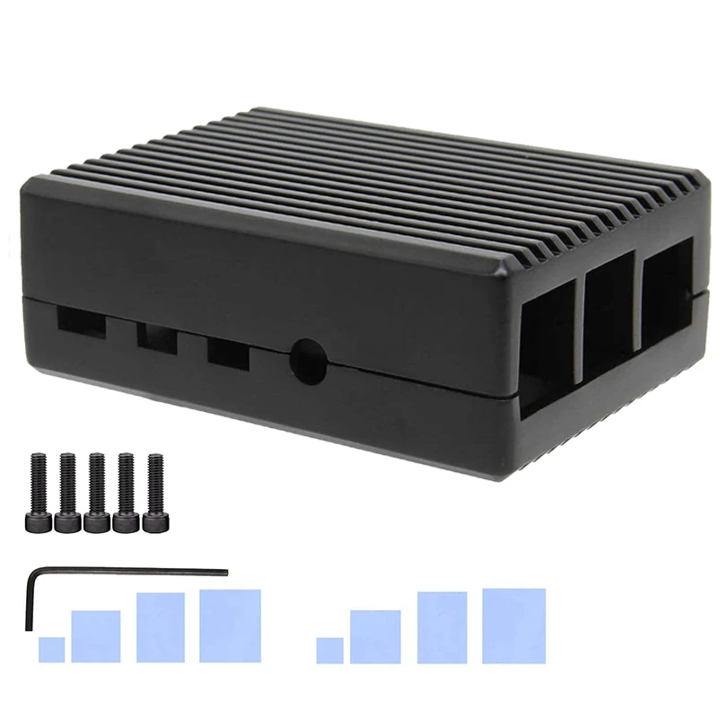 

Алюминиевый Чехол для Raspberry Pi 4, металлический чехол для Raspberry Pi 4B