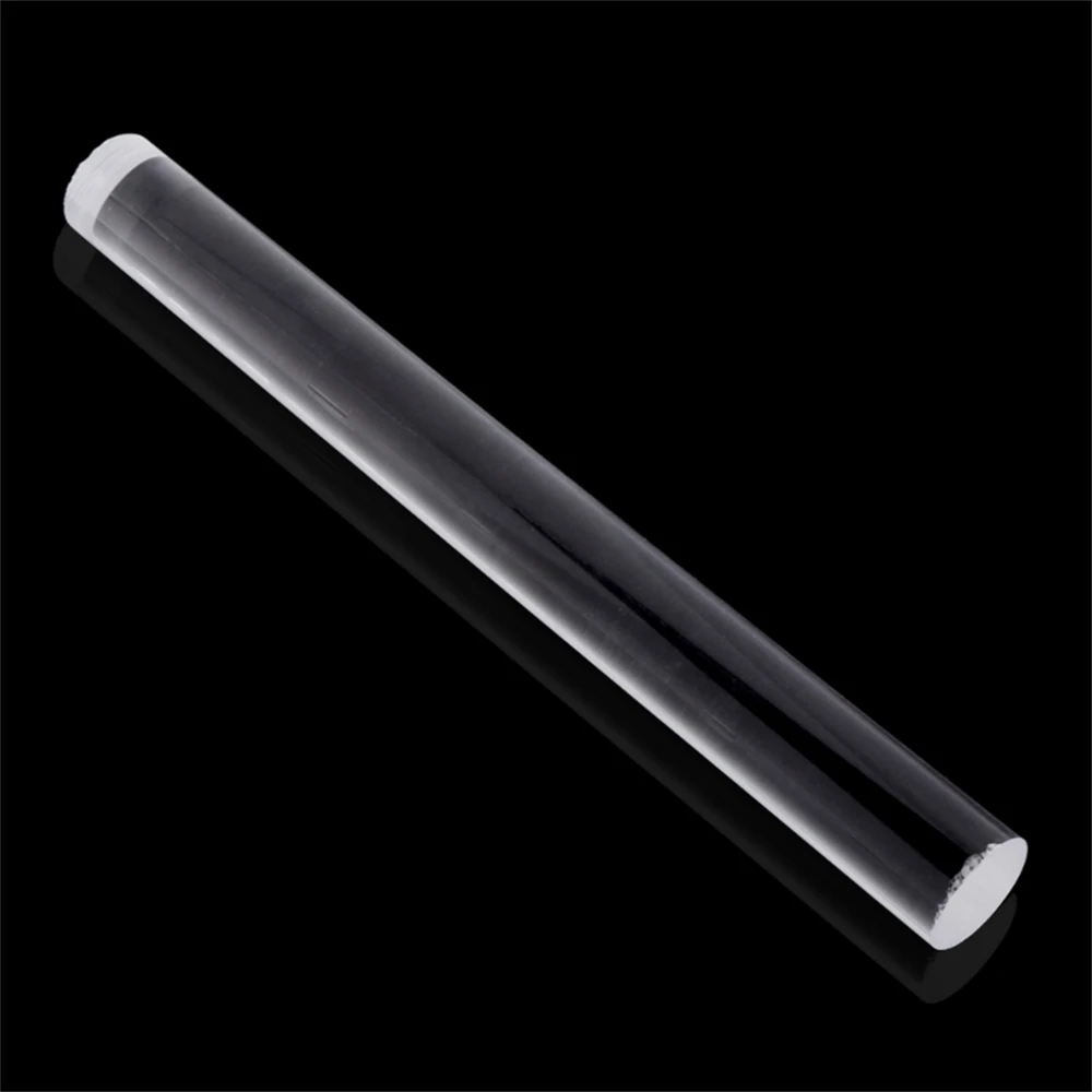

Acrylic 2cm*20cm Transparent Solid Roll Clay Rolling Fondant Baking Pastry Roller W215