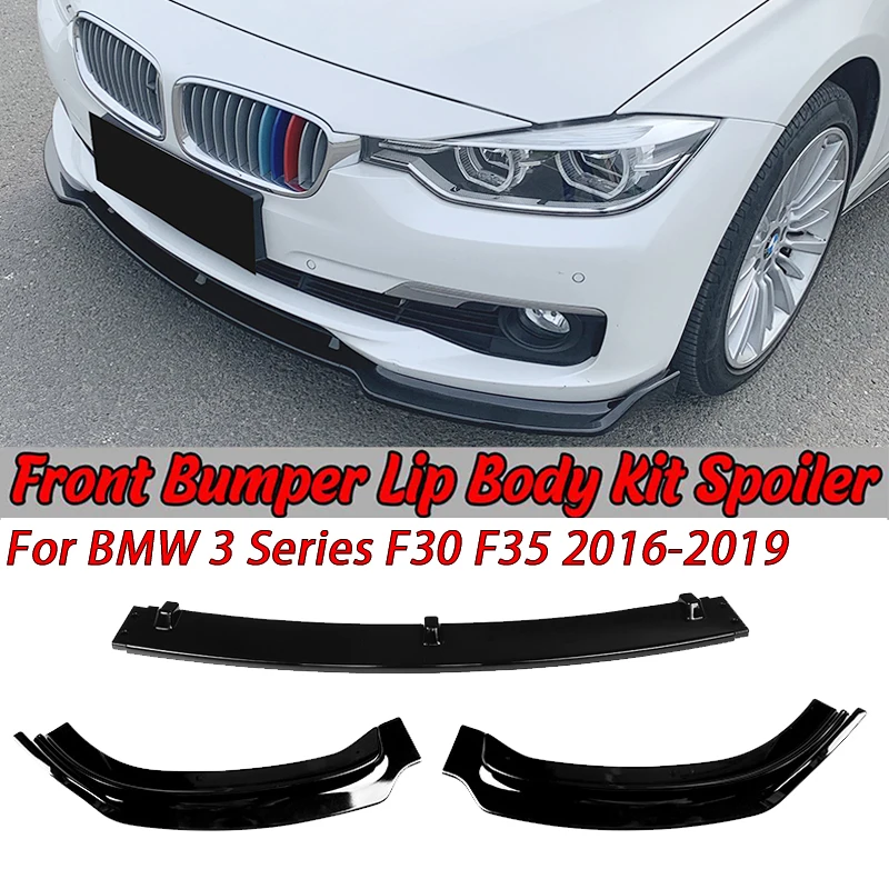 Для BMW 3 серии F30 F35 автомобильный передний бампер сплиттер губа кузов комплект