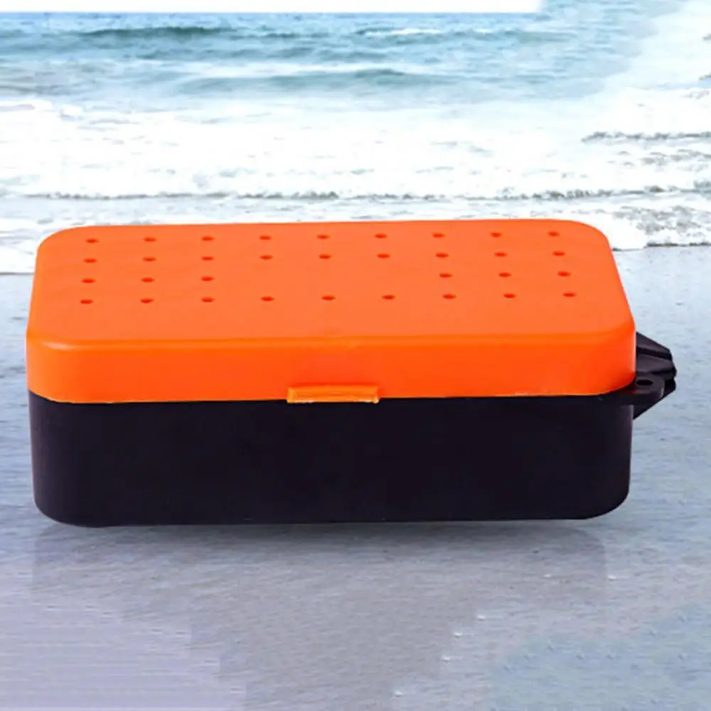 

80%HOT Portable Earthworm Red Worm Fishing Bait Tackle Alive Lure Storage Case Box